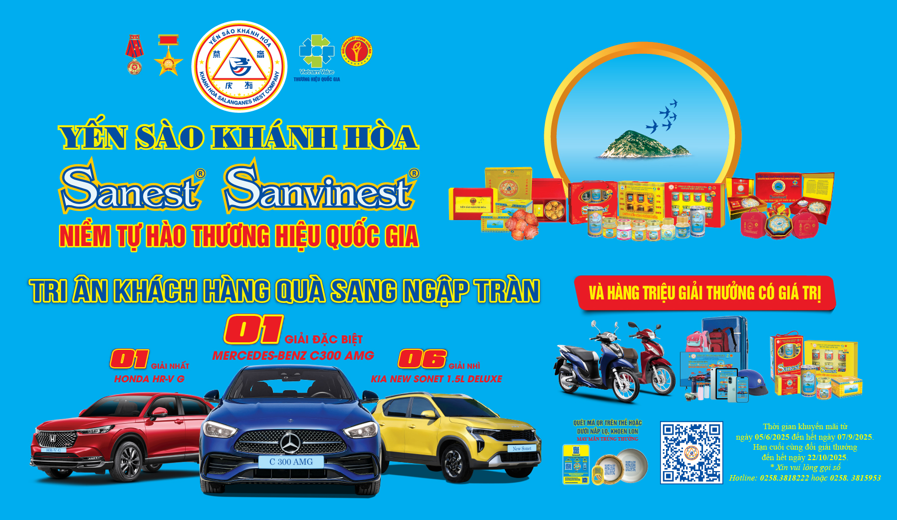 Thể lệ chương trình khuyến mại Yến sào Khánh Hòa sanest sanvinest, niềm tự hào thương hiệu quốc gia