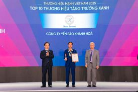 YẾN SÀO KHÁNH HÒA KHẲNG ĐỊNH VỊ THẾ TẠI THƯƠNG HIỆU MẠNH VIỆT NAM 2025 