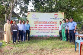 YẾN SÀO KHÁNH HÒA HỖ TRỢ XÂY DỰNG NHÀ ĐẠI ĐOÀN KẾT TẠI KHÁNH HOÀ