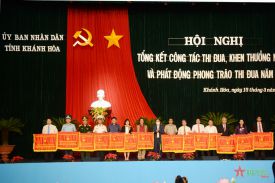 14 tập thể xuất sắc dẫn đầu phong trào thi đua của tỉnh Khánh Hòa