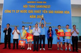 Hội thao Sanvinest lần thứ 1 năm 2020: Công ty Cổ phần Nước giải khát Yến sào Khánh Hòa đoạt giải nhất toàn đoàn