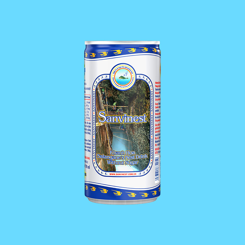 Nước Yến sào Khánh Hòa Sanvinest không đường lon 190ml - 125