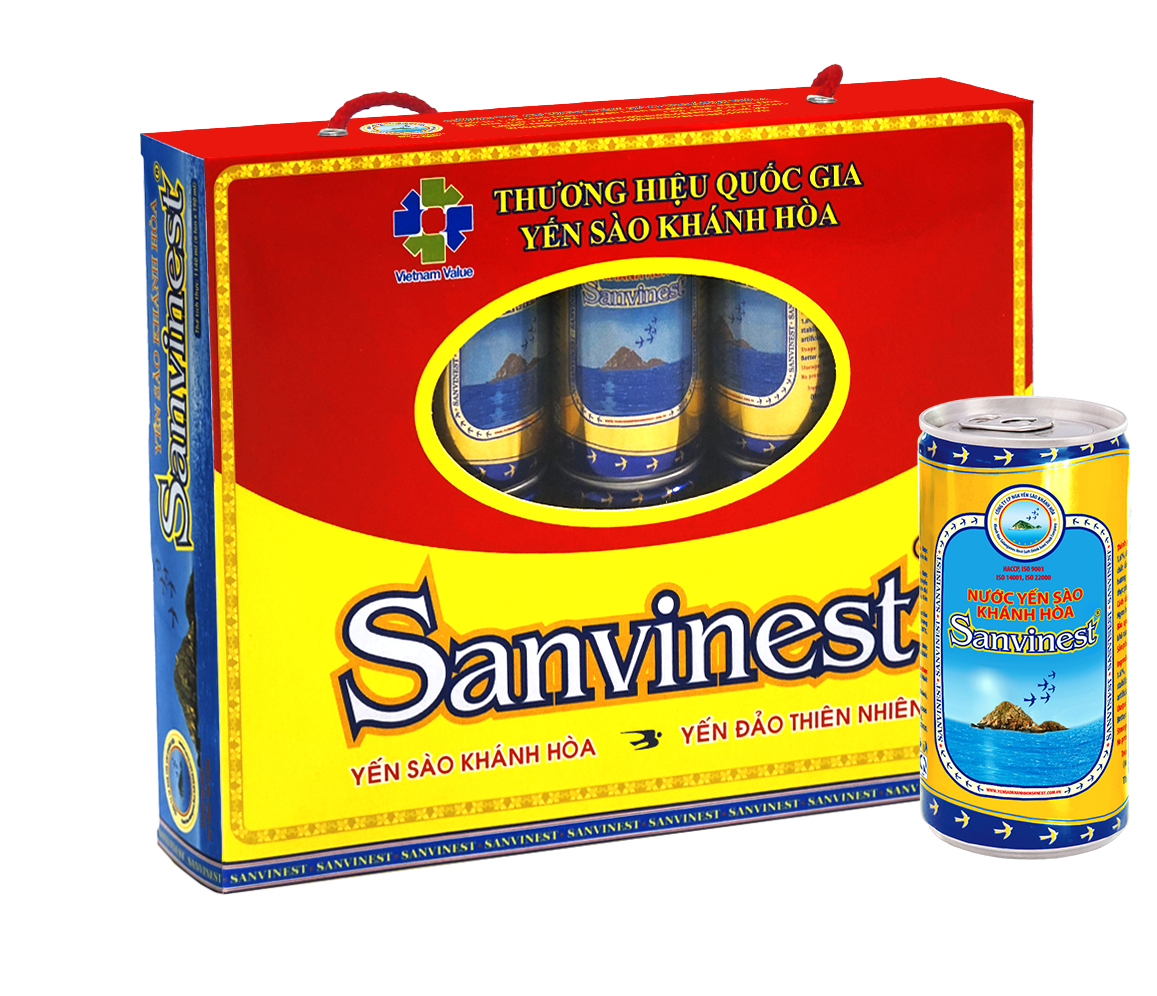 Nước yến sào Sanvinest lon 190 ml, Hộp 10 lon - 121H10