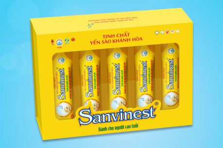 Tinh chất Yến sào Khánh Hòa Sanvinest dành cho người cao tuổi Hộp quà tặng 15 túi 25ml- QTC512H15