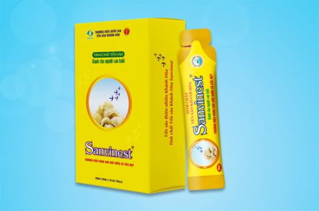 Tinh chất Yến sào Khánh Hòa Sanvinest dành cho người cao tuổi hộp 10 túi 25ml- TC512H10