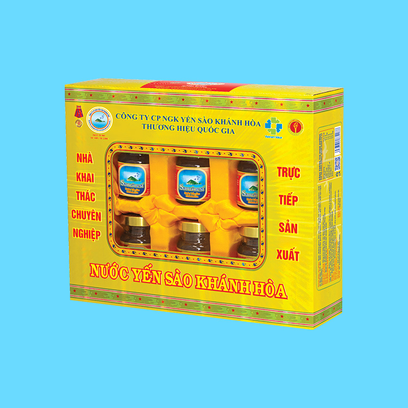 Nước Yến sào Sanvinest Khánh Hòa hộp 6 lọ 70ml - S101H6