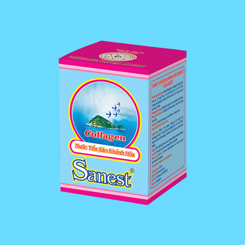 Nước Yến sào Khánh Hòa Sanest Collagen hộp 1 lọ 70ml - S770