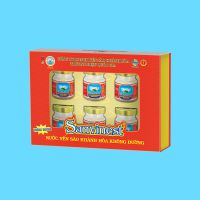 Nước Yến sào Sanvinest Khánh Hòa không đường hộp 6 lọ 70ml Quà tặng - S102H6QT
