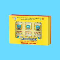 Nước Yến sào Sanvinest Khánh Hòa Fucoidan Nhân sâm hộp 6 lọ 70ml - S207H6