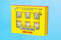 Nước Yến sào Sanvinest Khánh Hòa Fucoidan Nhân sâm hộp 6 lọ 70ml - S207H6