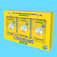 Tinh chất Yến sào Khánh Hòa Sanvinest không đường dành cho người cao tuổi hộp quà tặng 30 túi 25ml (3 x hộp 10 túi)- QTC515H30