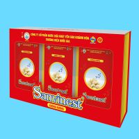 Tinh chất Yến sào Khánh Hòa Sanvinest không đường hộp quà tặng 30 túi 25ml-QTC516H30
