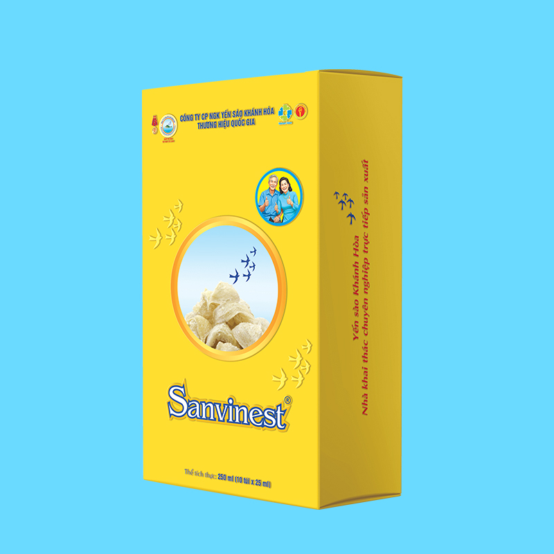 Tinh chất Yến sào Khánh Hòa Sanvinest dành cho người cao tuổi hộp 10 túi 25ml- TC502H10